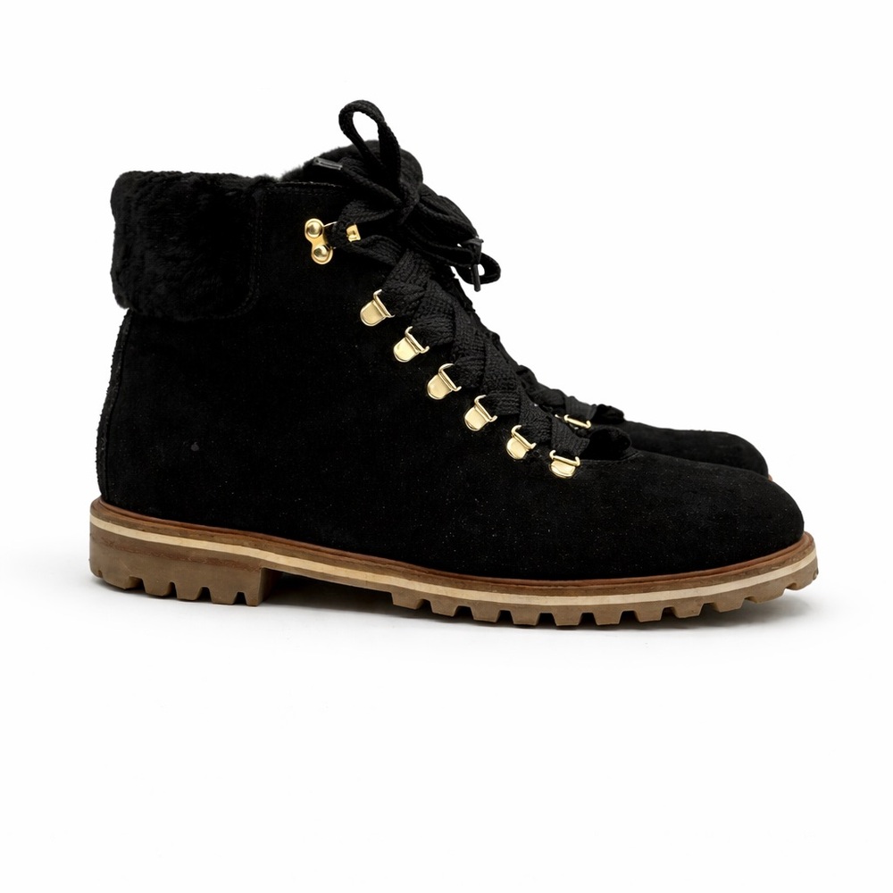 Eliana For Harris Black Women's Sports Suede Lace-Up Ankle Boots Size 11 - Picture 2 of 16